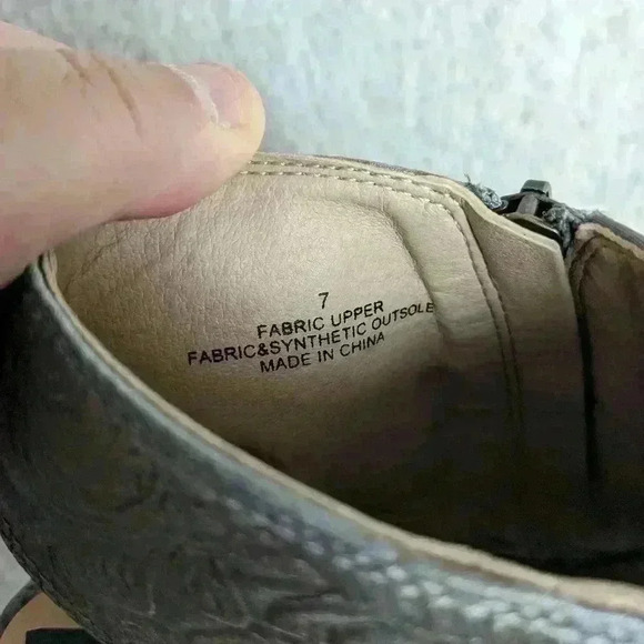 NWOT SBICCA Heel sandals size 7 Nice floral shinny pattern! REBECCA'S  SHOES - Picture 8 of 9